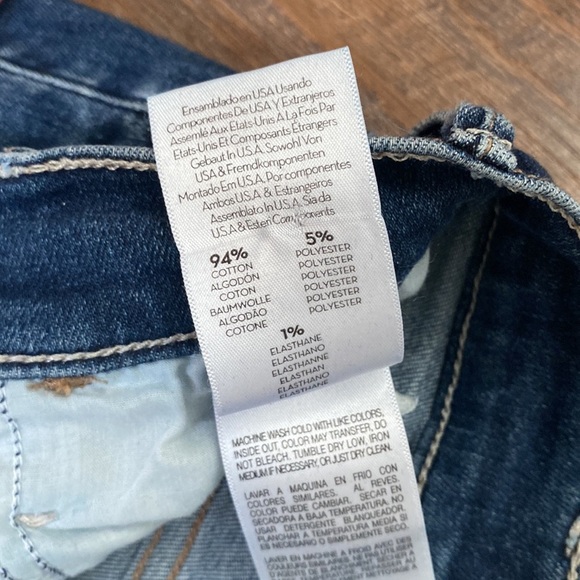 MOTHER THE HUSTLER ANKLE FRAY IN TEAMING UP HIGH WAISTED SLIGHT FLARE LEG SZ 26 - Picture 13 of 16